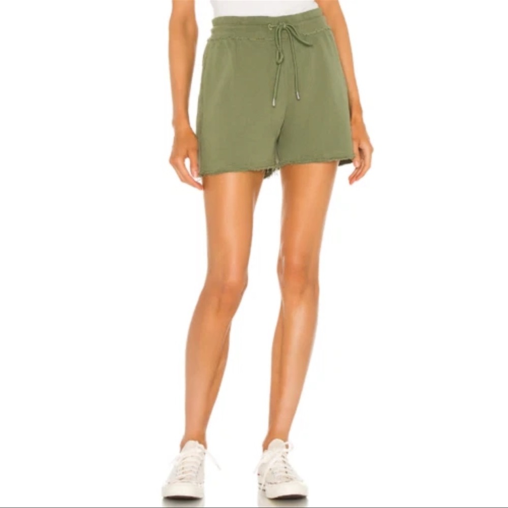 ATM Green French Terry Pull On Shorts